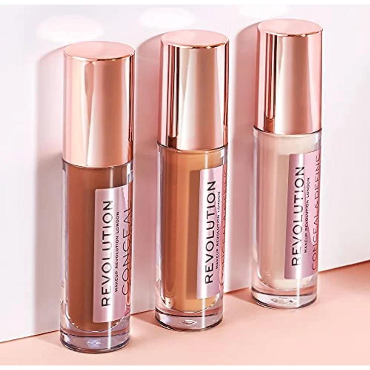 Makeup Revolution London Conceal & Define Concealer mit hoher Deckkraft 4 g Farbton C5 – Bild 7