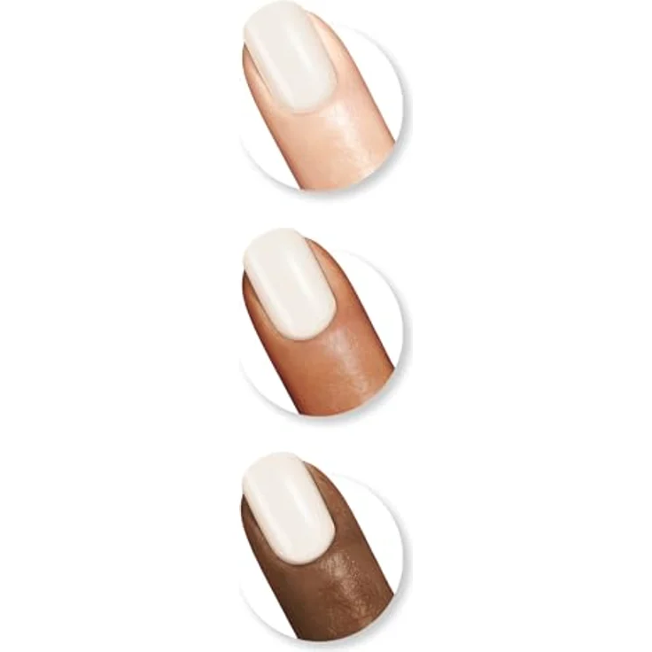 Sally Hansen Insta Dri, schnelltrocknender Nagellack in Farbton 113 White On Time, 9,17 ml mit langanhaltendem Glanz – Bild 3