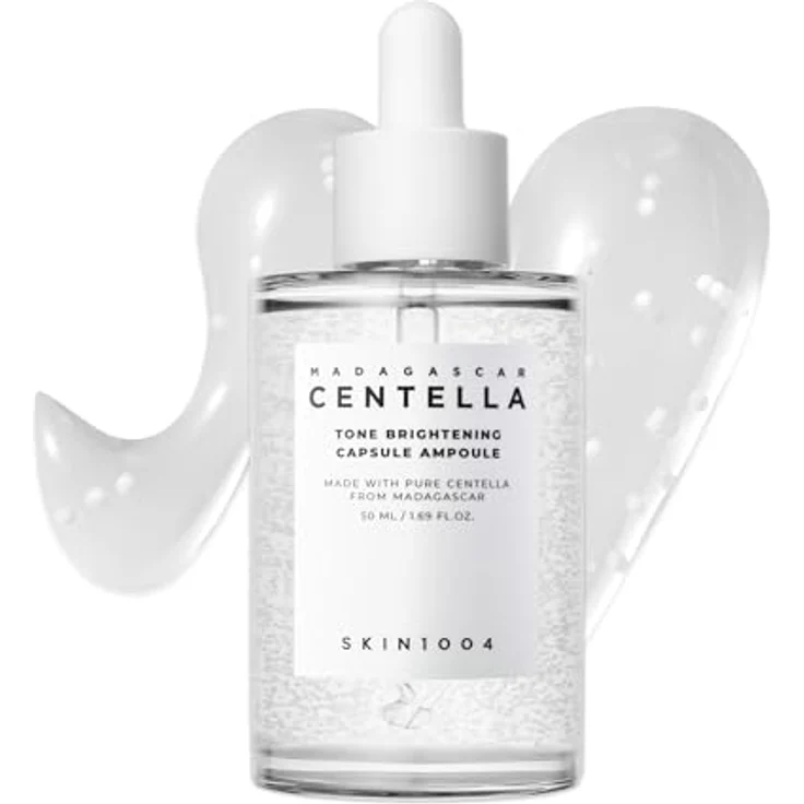 SKIN1004 Madagascar Centella Tone Brightening Capsule Ampoule, hydratisierendes Gesichtsserum für klare und glatte Haut, 50 ml – Bild 1