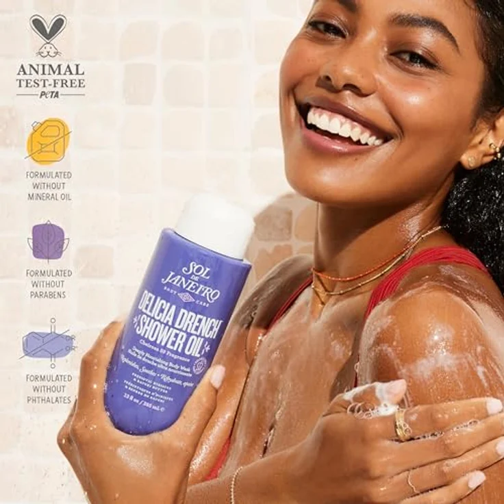 Sol de Janeiro Delicia Drench Duschöl, 90 ml, feuchtigkeitsspendend und pflegend für samtweiche Haut – Bild 8