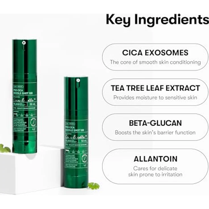 VT Cosmetics Pro Cica Gesichtsserum mit 100% Centella Asiatica, Microneedling-Technologie, 50 ml – Bild 4