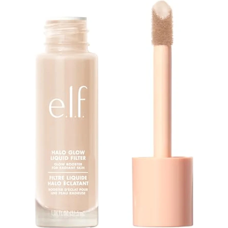 e.l.f. Halo Glow Liquid Filter, Teint-Booster mit Hyaluronsäure für einen strahlenden Teint, vegan & tierversuchsfrei, 1 Fair – Bild 1