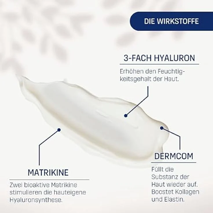 Eubos ANTI AGE Hyaluron Repair Filler Night, glättende Pflege über Nacht, Anti-Falten-Wirkung, feuchtigkeitsspendend, 50ml – Bild 3