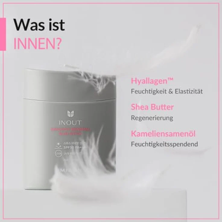 Mizon Inout Smooth Mineral Sun Stick SPF50 PA++++, Sonnencreme für empfindliche Haut mit Hyaluronsäure und Kamelienkernöl, 26g – Bild 7