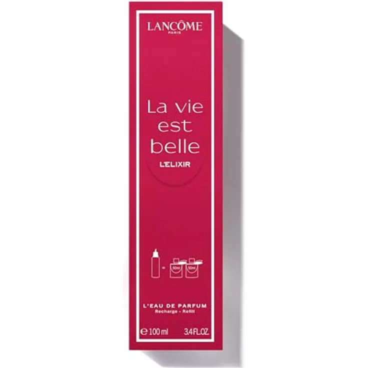 Lancôme La Vie est Belle L'Elixir Eau de Parfum Refill, samtig-blumiger Damen-Duft mit Himbeerakkord, Veilchenblatt und Kakaobutter, 100ml – Bild 2