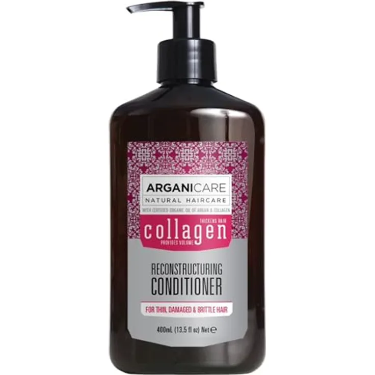 Arganicare Collagen Reconstructuring Conditioner, Haarspülung zur Stärkung der Haarstruktur, 400 ml