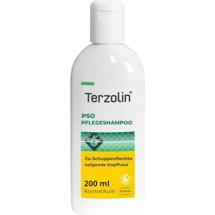 TERZOLIN Terzolin® Sanftes PSO Pflegeshampoo für Schuppenflechte, 200ml – reduziert Juckreiz, ohne Duftstoffe und Parabene
