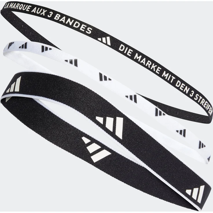 adidas Performance Haarband MULTIPLE WIDTH TRAINING HAARBÄNDER, 3ERPACK in verschiedenen Breiten, Silikon-Noppen, recyceltes Material, blau – Bild 1