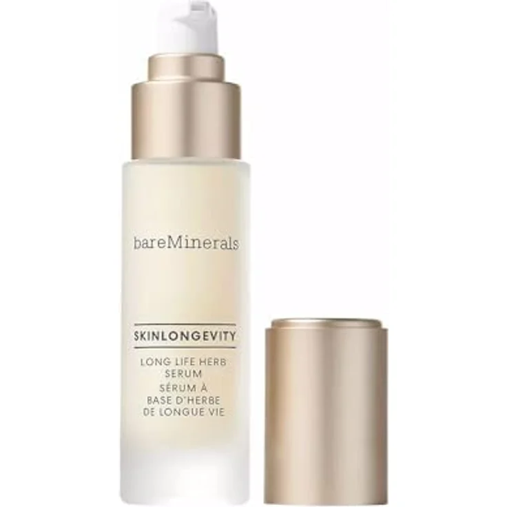 bareMinerals Skinlongevity Long Life Herb Serum, 30 ml - Feuchtigkeitsspendendes Anti-Aging Gesichtsserum für reife Haut – Bild 2