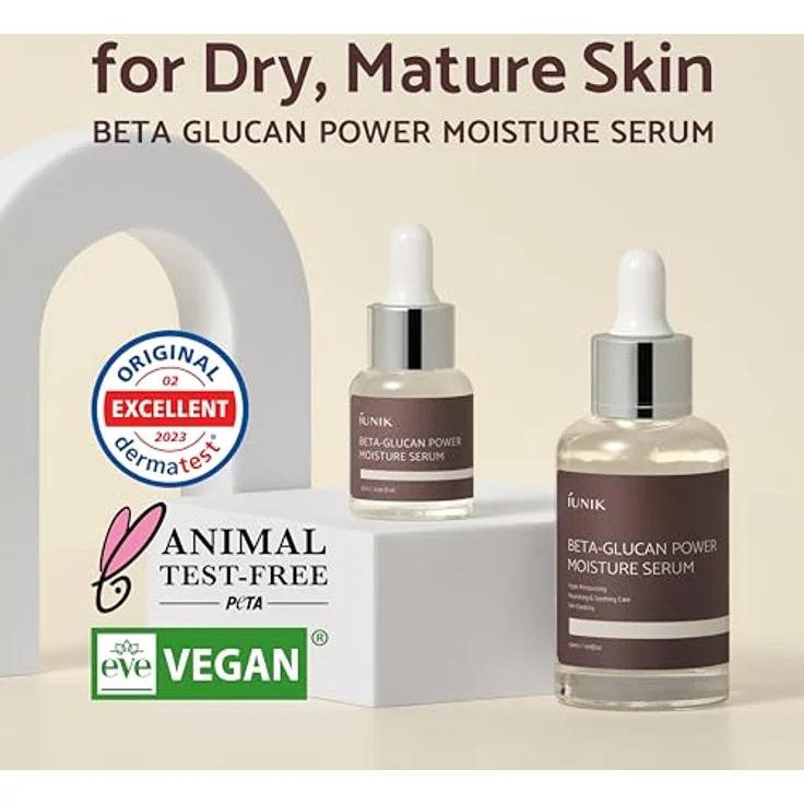 iUnik Beta-Glucan Power Moisture Serum Feuchtigkeitsserum 50 ml mit feuchtigkeitsspendender Wirkung – Bild 3