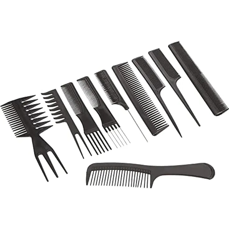 Carbon Kamm Set Frisierkämme Profi Haar Styling Kämme [10er Set]