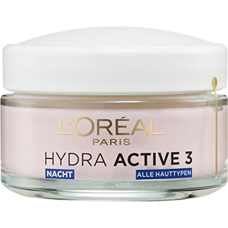 L'Oréal Paris Hydra Active 3 Nacht - Intensive Feuchtigkeitspflege Gesichtscreme 50 ml mit feuchtigkeitsspendender Wirkung – Bild 5