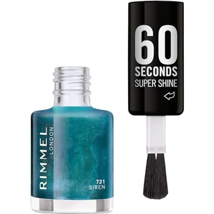 Rimmel London 60 Seconds Super Shine 721-Siren, Nagellack in Rot, 8 Ml – Bild 2
