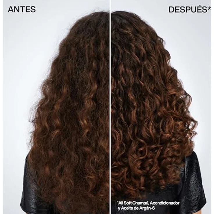 Redken All Soft Argan-6 Öl, Haaröl mit Tiefenpflege für trockenes und brüchiges Haar, 100 ml, mit Omega-6 und Argan-Öl, für Glanz und Hitzeschutz bis 230°C – Bild 4