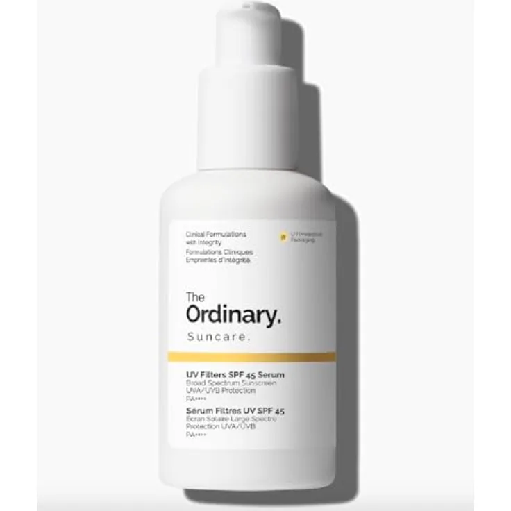 The Ordinary UV Filters SPF 45 Serum, 60 ml - Breitband-Sonnenschutz gegen UVA/UVB, leicht und nicht komedogen, für alle Hauttypen
