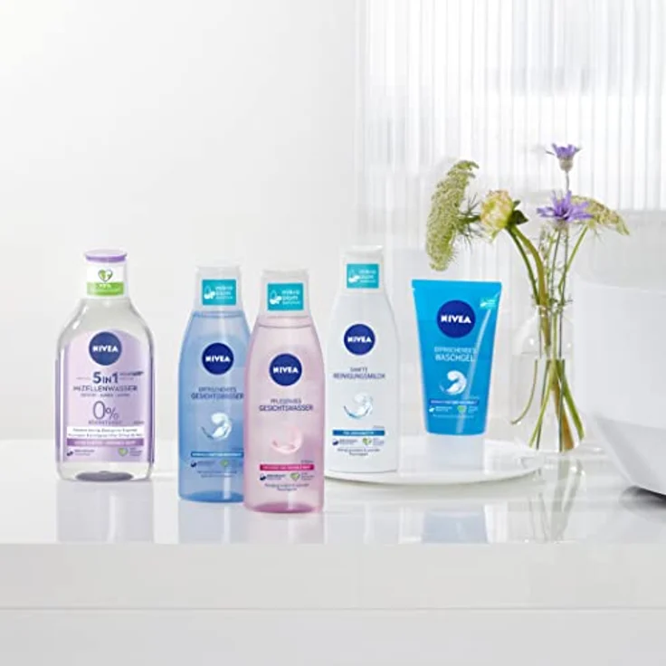 Nivea Gesichtspflege Reinigung Micellair Mizellenwasser Sensible Haut 400 ml, für Damen und Herren  – Bild 5