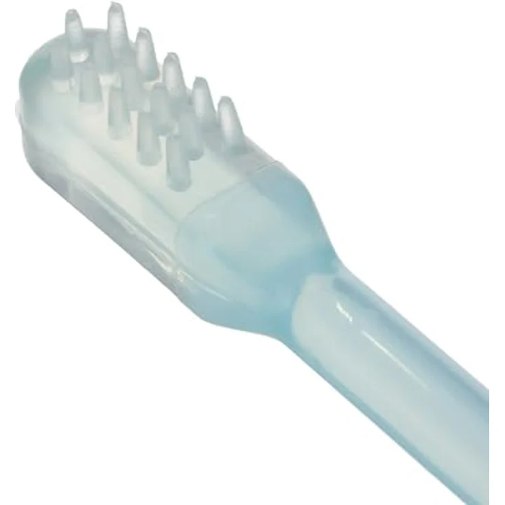 Canpol Babies Zahnbürsten-Set – 3-Stück, ab 0 Monaten, für sanfte und effektive Reinigung, blau – Bild 4