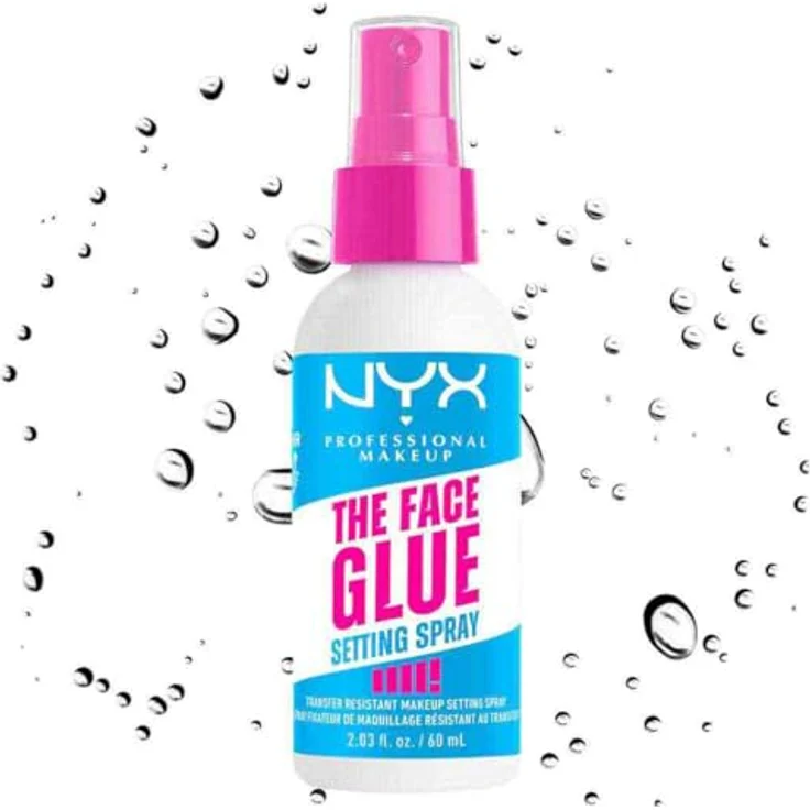 NYX Professional Makeup The Face Glue Extreme Hold Makeup Setting Spray, vegan mit 24 Stunden Halt und antioxidativen Eigenschaften – Bild 2