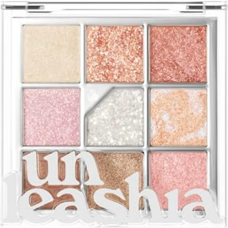 Unleashia Glitterpedia Eye Palette, Lidschattenpalette Farbton No.1 All Of Glitter, 6.2 g mit intensiver Pigmentierung und Glitzereffekt – Bild 1