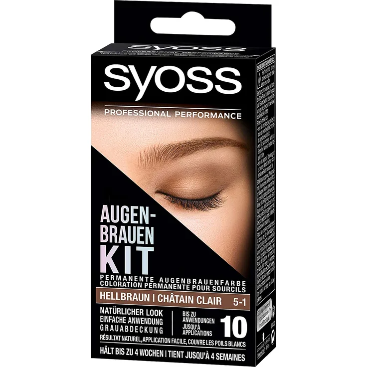 syoss Haarfarben syoss Haarfarben Augenbrauen-Kit permanente Augenbrauenfarbe Haarfarbe 10.0 ml