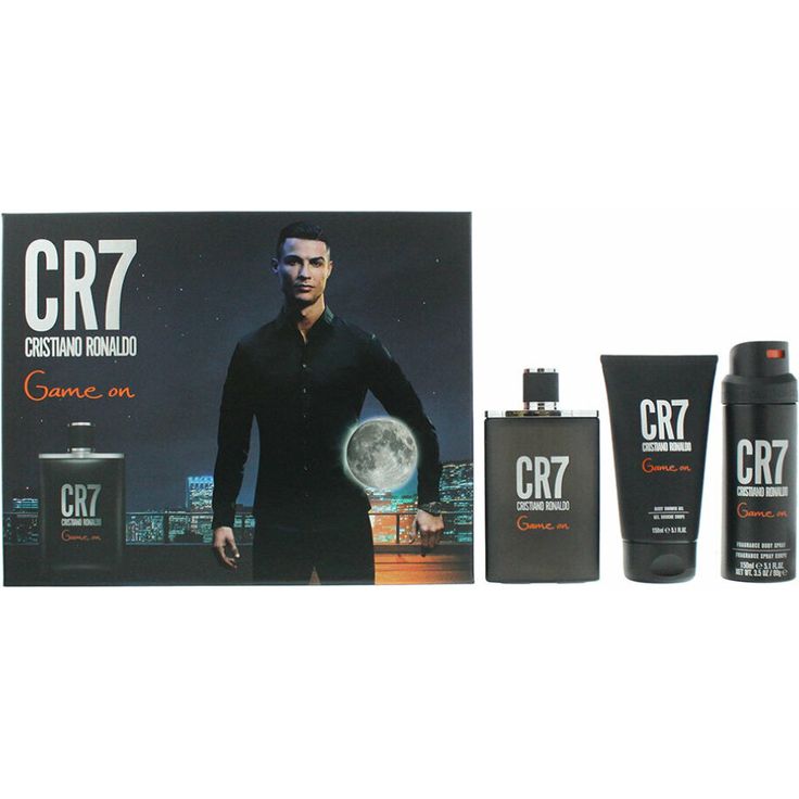 Cristiano Ronaldo Cr7 Game On Set Eau de Toilette (EdT) 100 ml + Duschgel 150 ml + Bodyspray 150 ml
