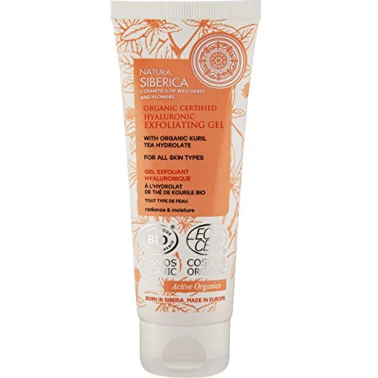 Natura Siberica Bio-zertifiziertes Hyaluron-Peeling-Gel, sanftes Gesichtspeeling mit Kuril Tee und Zirbenöl für alle Hauttypen, 75 ml – Bild 4