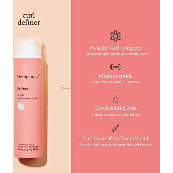 Living Proof Curl Definer | Pflegender Locken-Styler für flexible, glänzende & gesunde Locken | Kraft für lockiges Haar, Anti-Frizz | Vegan, ohne Parabene, Silikone, Sulfate | 100ml – Bild 4