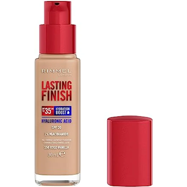 Rimmel London LASTING FINISH hydration boost SPF20 30ml, full coverage liquid foundation with unbeatable hydration and SPF20 protection – Bild 2