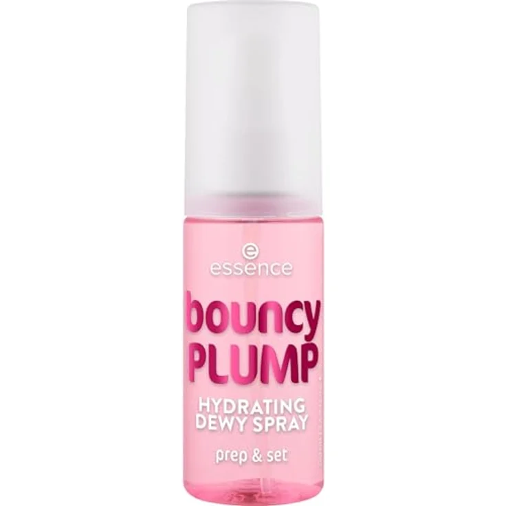 Essence Bouncy Plump Hydrating Dewy Spray, 50 ml 2-in-1 Primer und Setting-Spray mit Hyaluronsäure und Wassermelonenfruchextrakt, vegan, ohne Alkohol, Parabene und Sulfate – Bild 2