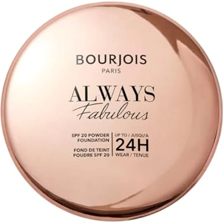 Bourjois Always Fabulous Powder 125 Ivory, 7 g - Matte Pulverbasis mit Hyaluronsäure, 24-Stunden-Abdeckung, Sonnenschutz 20, wasserdicht – Bild 3