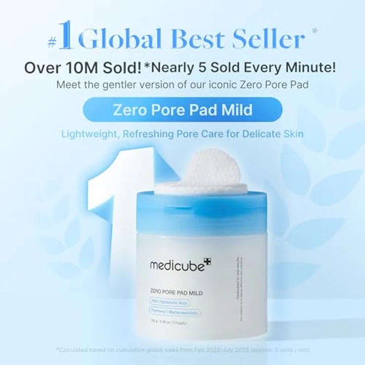 Medicube Zero Pore Pads, Gesichtsreinigungspads zur Minimierung von Poren, 155 g – Bild 2