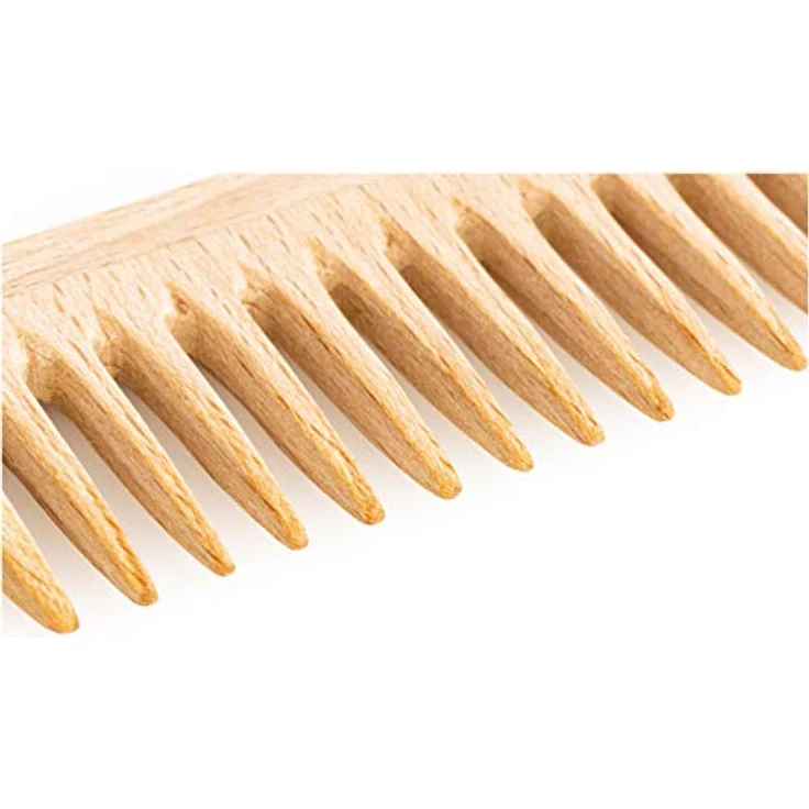 remos professional body care REMOS Haarkamm aus heimischem Buchenholz, 18 cm mit grob/mittlerer Zahnung, langlebig und antistatisch – Bild 4