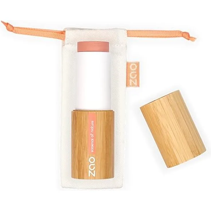 Zao Blush Stick Rouge & Highlighter, mittlere bis hohe Deckkraft mit Bio-Jojobaöl, 10 g