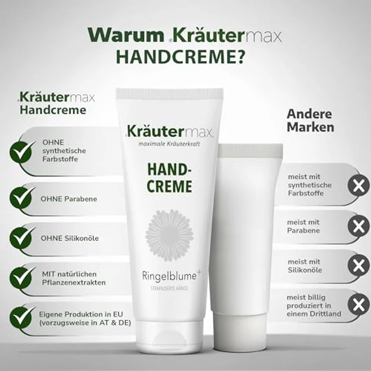 Ringelblume Handcreme Ringelblumen Creme mit Ringelblumenblüten Öl 1 x 70 ml – Bild 3