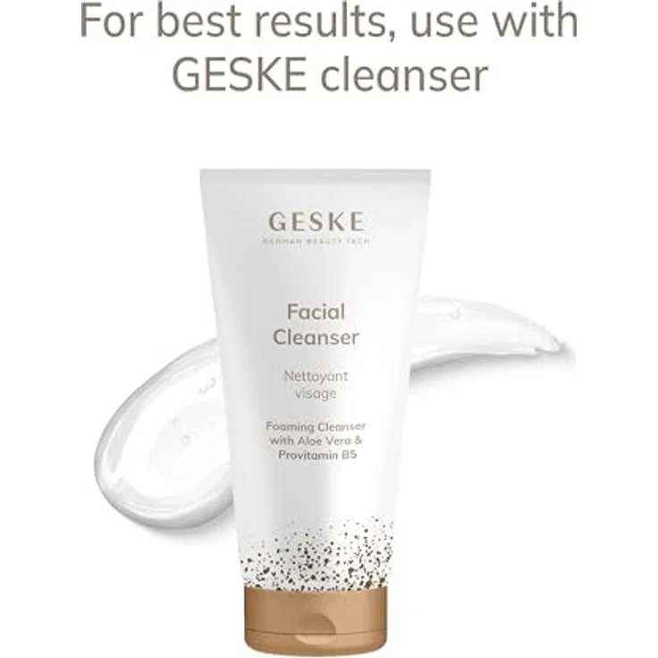 GESKE SmartAppGuided™ Sonic Thermo Facial Brush 6 in 1, Gesichtsreinigungsbürste mit Wärmefunktion und Massage, magnetisches Ladekabel, ultrahygienisch – Bild 5