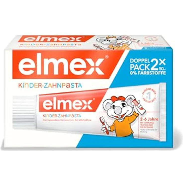 Elmex Kinder 2-6 Jahre Doppelpack 2 x 50 ml, für saubere & gesunde Zähne – Bild 2