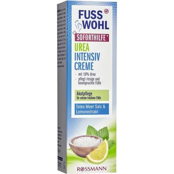 Urea Intensivcreme Soforthilfe* - Fußpflege - mit Meersalz - Akutpflege für extrem trockene Füße - mit 10% Urea - 75 ml
