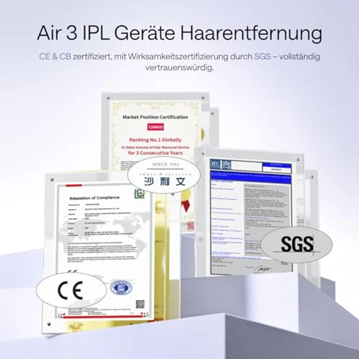 Ulike Air 3 Sapphire Ice Cooling, IPL-Haarentfernungsgerät in elegantem Violett für schmerzfreie Anwendung – Bild 9