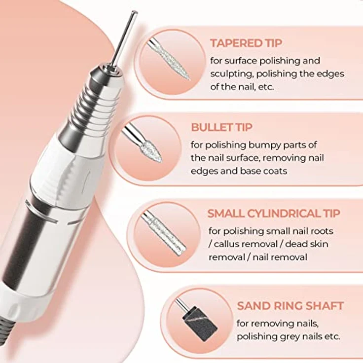 JCMaster JCM-EUK6 Nagelfräser Profi Set  – Bild 6