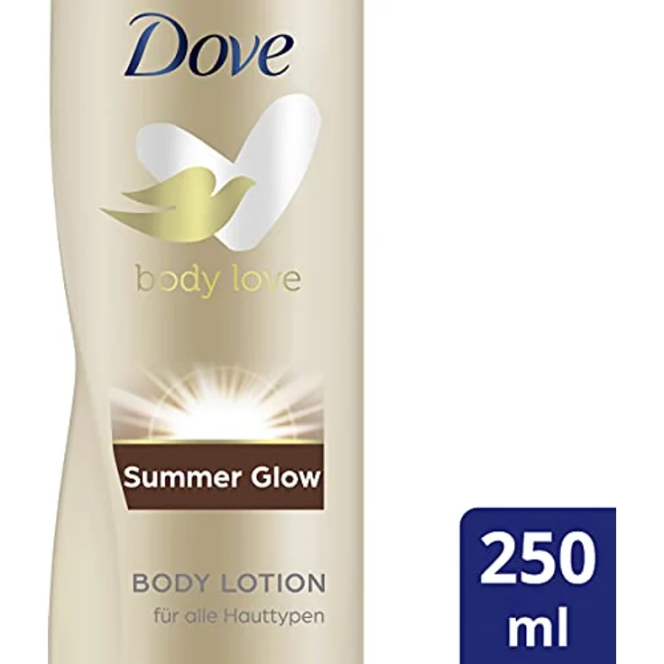 Dove PFLEGE PLUS Summer Glow Body Lotion, 250 ml  – Bild 2