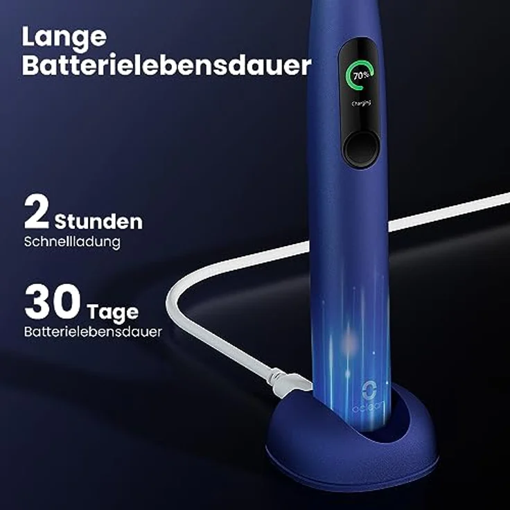 Xiaomi Oclean X Pro, Elektrische Zahnbürste mit AI-gesteuerter Druckempfindlicher Technologie, Standard Reinigungskopf – Bild 6