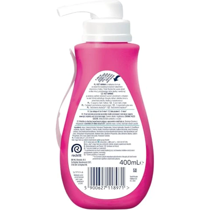 Veet Minima Hair Removal Cream Sensitive Skin 400 ml Depilatory Product for Women – Bild 2