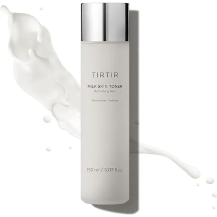TIRTIR Milk Skin Toner, Gesichtstonikum für hydratisierte und strahlende Haut, 150 ml mit Hyaluronsäure und Provitamin B5