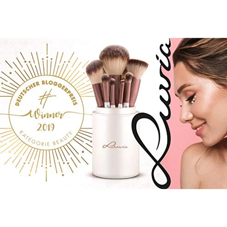 Luvia Cosmetics Kosmetikpinsel-Set Prime Vegan, 15 tlg., vegan Make-up Accessoires Set, Dekorative Kosmetik Make-up Accessoires – Bild 2