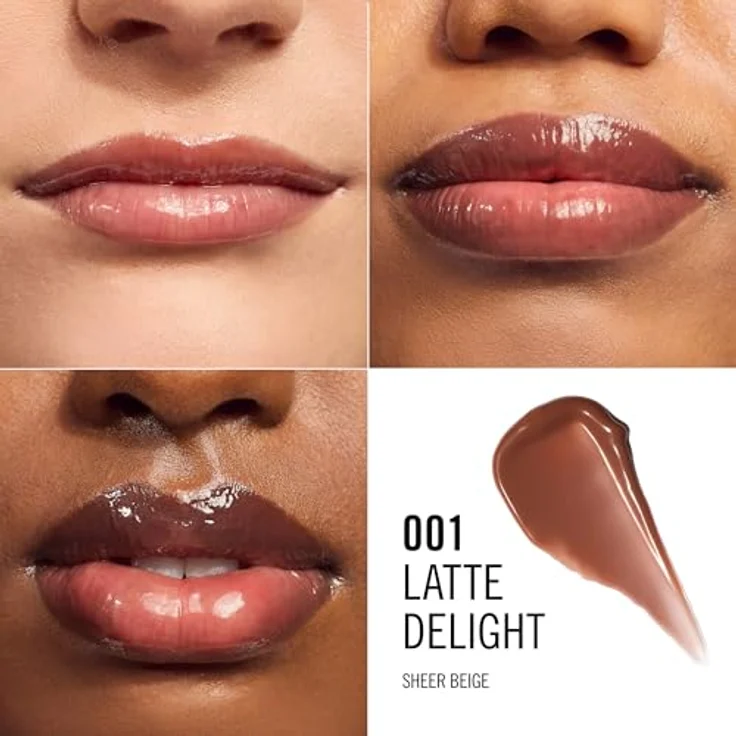Rimmel London Oh My Gloss Butter Me Up Lippenbalsam, ultra-feuchtigkeitsspendend mit Squalan, Farbton Latte Delight 001, 15 ml – Bild 3