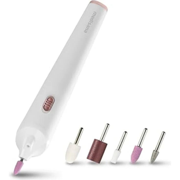 Medisana Maniküre-Pediküre-Set MP 900, 5-tlg. mit 5 Aufsätzen, für Nägel, Nagelhaut und Hornhaut, batteriebetrieben – Bild 1