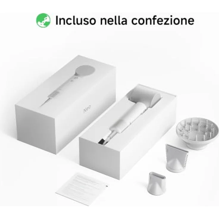LAIFEN NEO Haartrockner, Weiß, 1500 Watt mit LED-Lichtleiste und abnehmbaren Filter – Bild 15