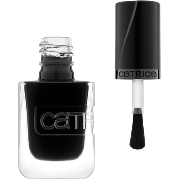 Catrice GEL AFFAIR Nail Lacquer, Nagellack Nr. 037 Schwarz, Langanhaltend, Glänzend, Vegan, 1er Pack (10.5ml)