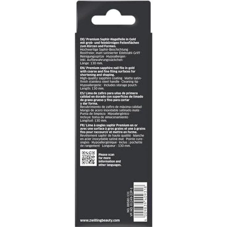 Zwilling Twinox Gold Edition Nagelfeile 1 Stück – Bild 10