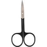 PARSA Beauty LOV.U Nagelschere (Schwarz) – Nagelschneider für Fingernägel und Fußnägel – Gebogen extra präzise aus rostfreiem Edelstahl – Nail scissors